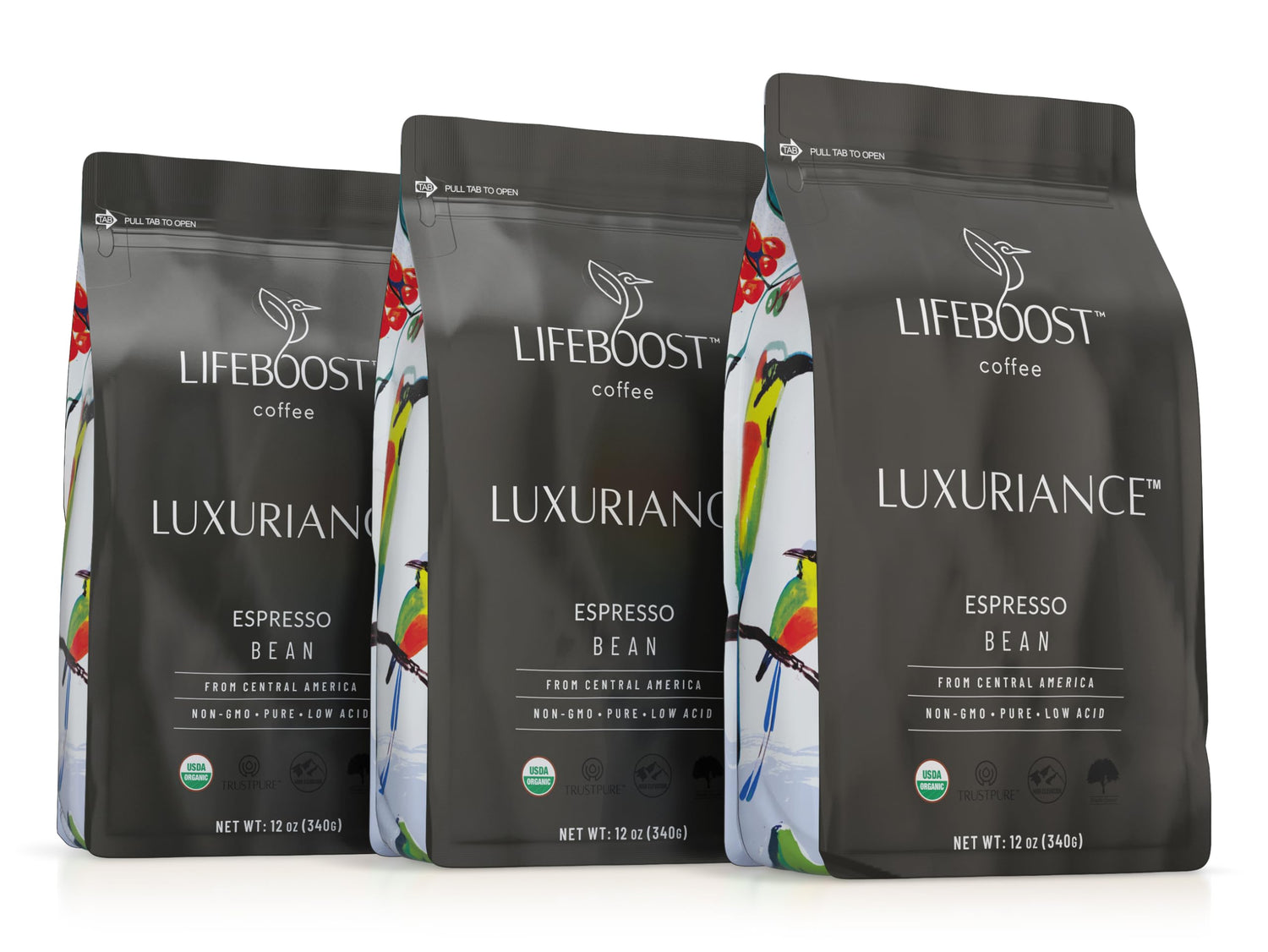 Lifeboost Organic Espresso Whole Bean Pack with a clean, low-acid flavor