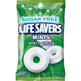 Life Savers Wint-O-Green bag front with tangy, sugar-free freshness