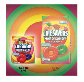 Life Savers brand packaging emphasizes freshness and quality in every bag.