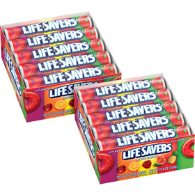 Life Savers bulk pack with 5 flavors and rolls ready for sharing.