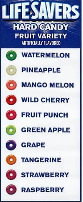 LifeSavers bulk packaging keeps candy fresh and tamper-evident.