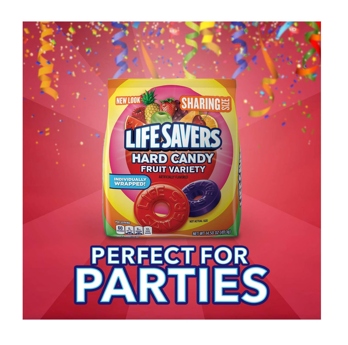 Life Savers convenient packaging supports easy stocking and gifting.