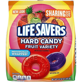Life Savers fruit flavors assortment including cherry and pineapple for tasty snacking.