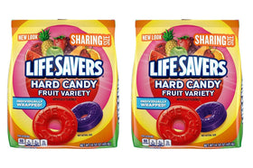 Life Savers fruit variety bags two-pack for sharing at gatherings.