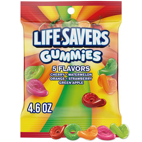 LIFE SAVERS Gummies front view shows a colorful bulk pack for quick snacking.