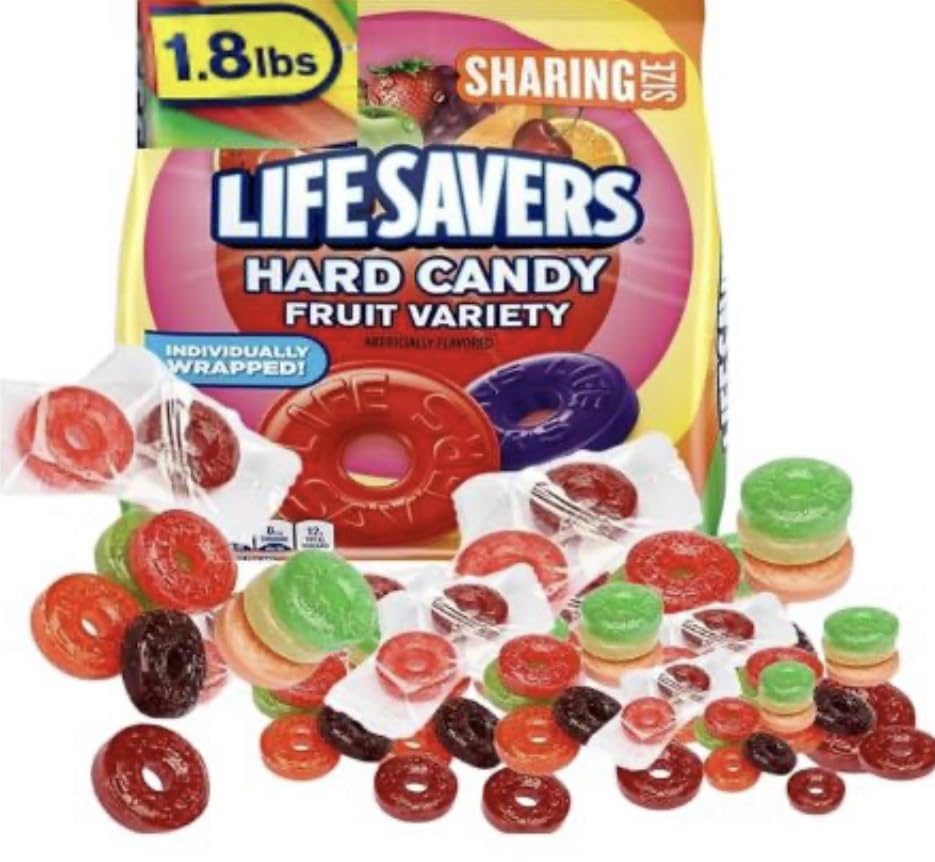 LifeSavers Mega Assortment wrapped candy for party bowls and gifts.