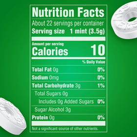 Life Savers Wint-O-Green mints with the iconic hole detail for nostalgic appeal.