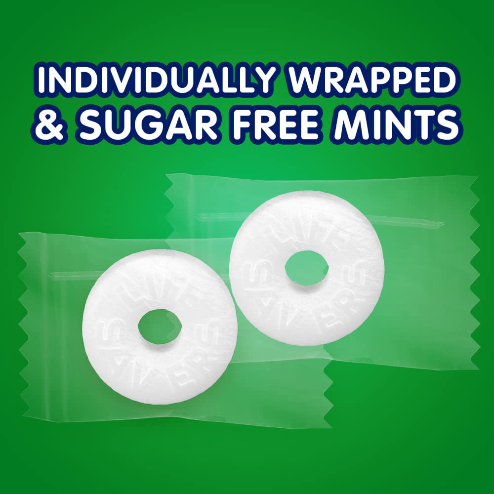 Life Savers Wint-O-Green mints on a desk for easy access to minty relief.