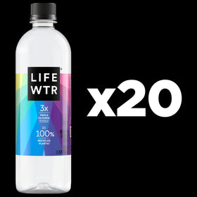 LIFEWTR purified water bottle offers clear taste with balanced minerals