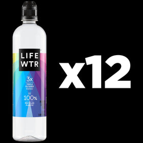 LIFEWTR rotating label artwork on bottle to spark creativity during hydration