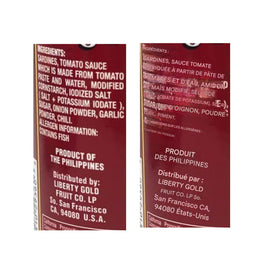 Open can with steam from LIGO sardines in tomato chili spicy ready-to-eat