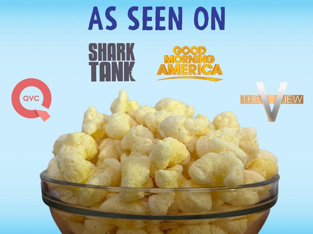 Like Air Puffcorn chip clip included: convenient packaging for tidy snack time.
