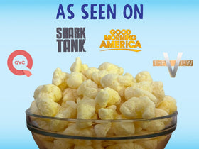 Like Air Puffcorn chip clip included: convenient packaging for tidy snack time.