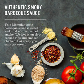 Lillie's Q Smoky BBQ Sauce on grilled chicken enhances flavor with depth.