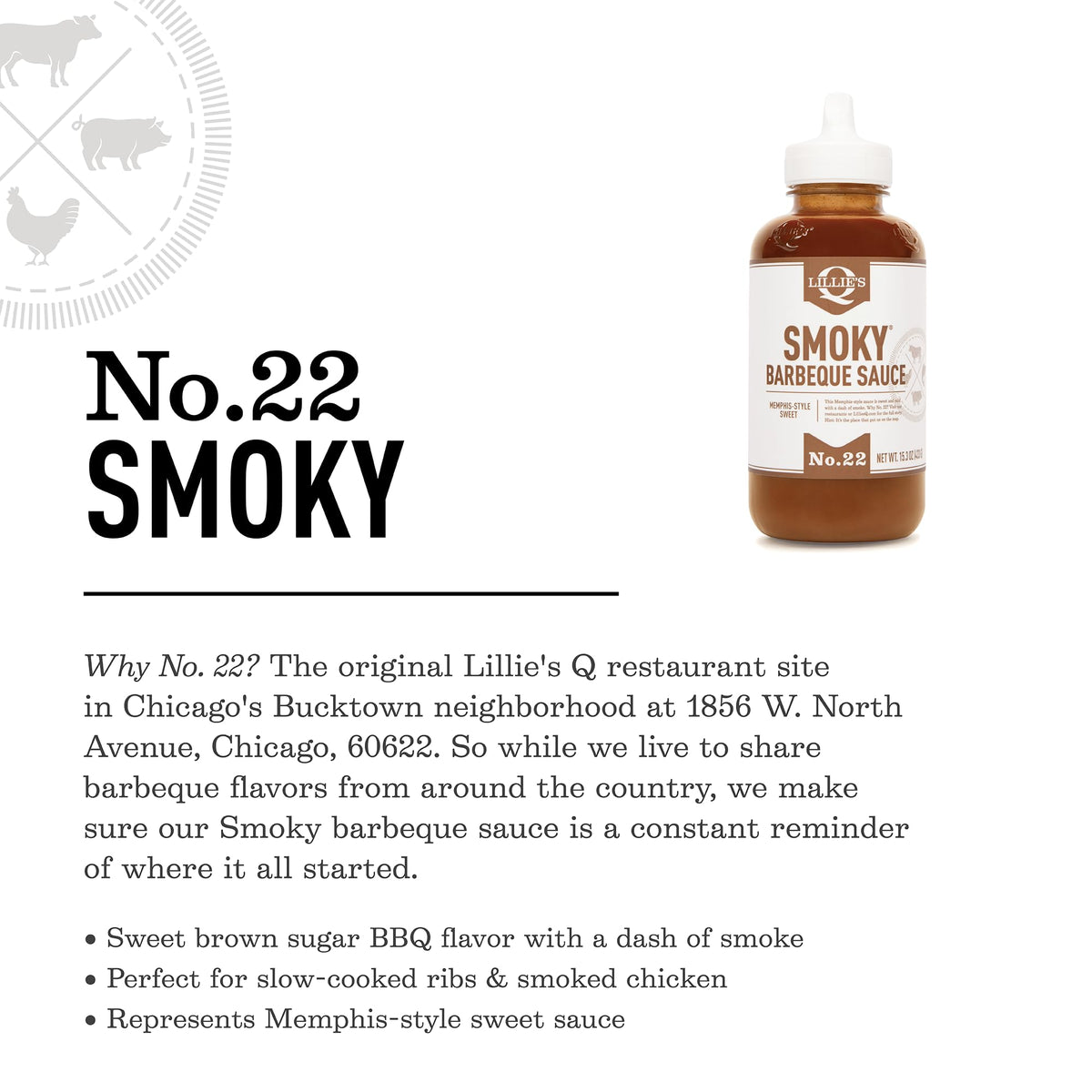 Lillie's Q Smoky BBQ Sauce drizzled over potato salad for extra flavor.