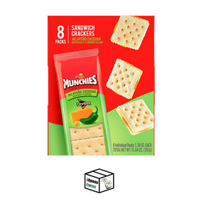 Lilypacks Express Munchies Jalapeño Cheddar crackers in a two-pack tray—kid-friendly snack ready.