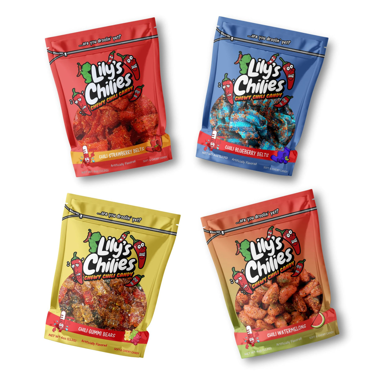 Lilys Chilies Chili Strawberry Belts pack seen for on-the-go snacking
