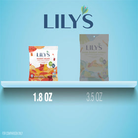 LILY'S individually wrapped 1.8-ounce portions, perfect for lunchboxes and on-the-go snacking.