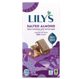 Coffee pairing moment with Lily's Salted Chocolate Lovers bars.