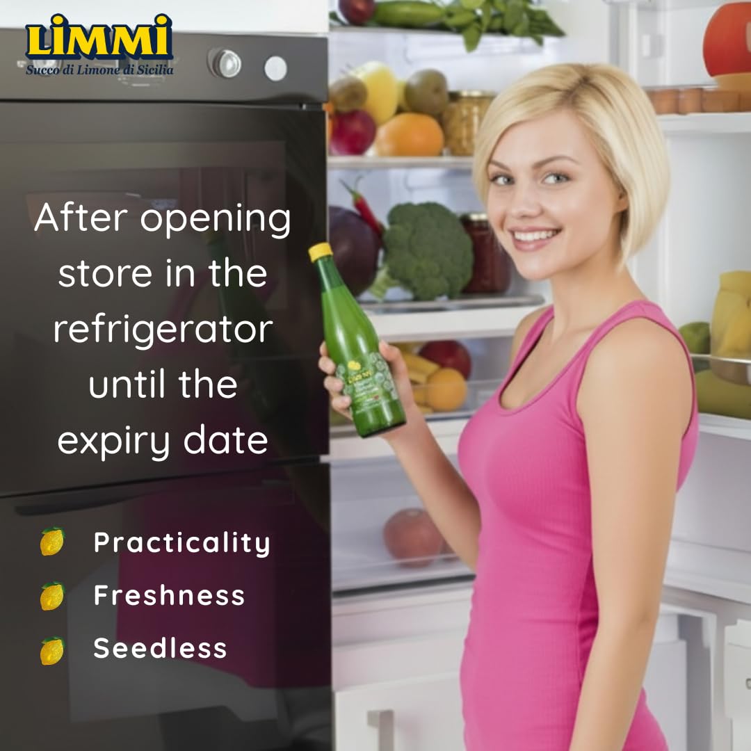 Limmi lemon juice bottle cocktail-ready hint for refreshing drinks.