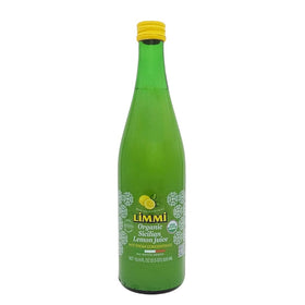 Limmi Sicilian Lemon Juice bottle on counter for easy brightness