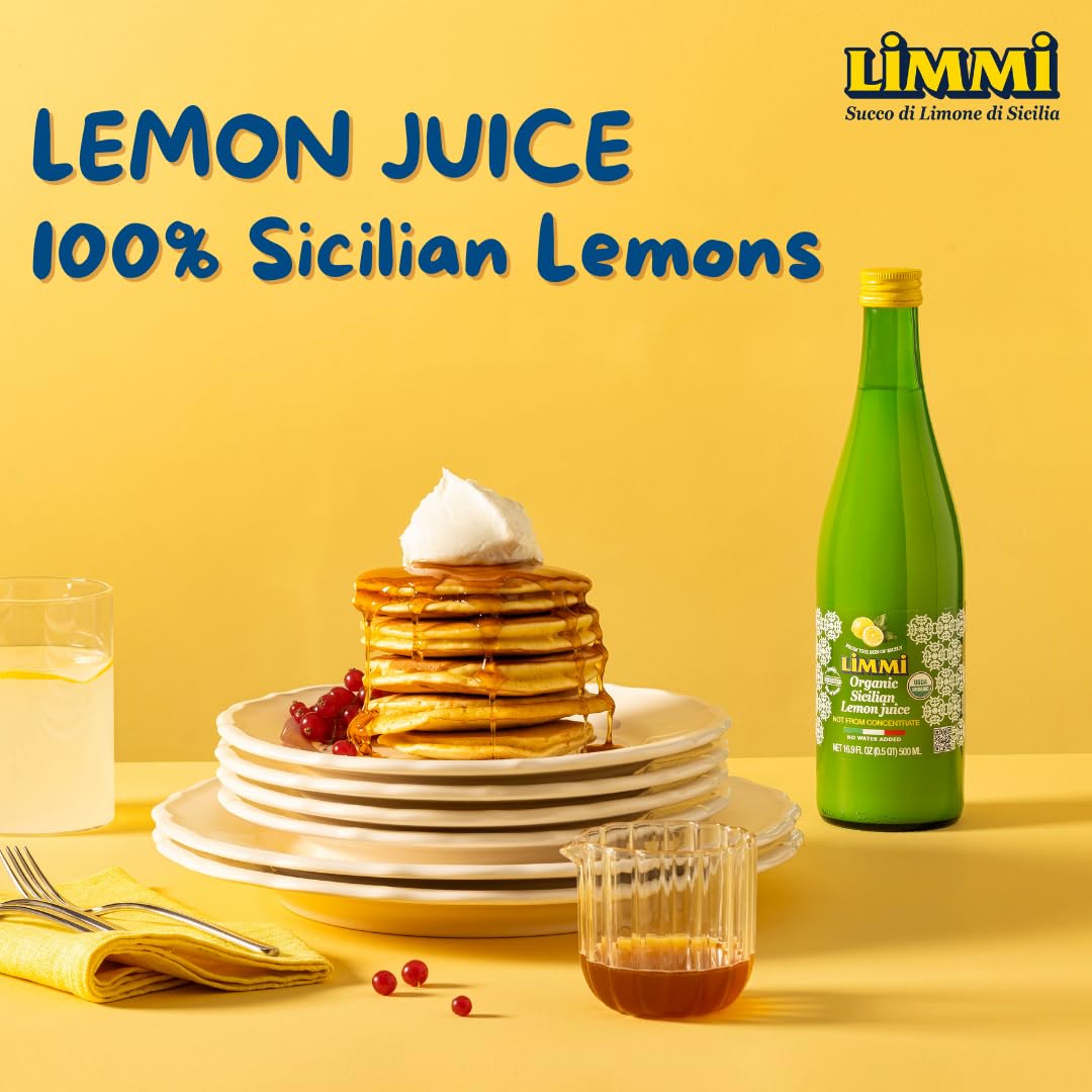 Pouring Limmi Sicilian Lemon Juice to add vibrant zest