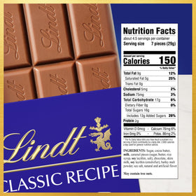 Lindt Classic Recipe caramel sea salt bar baking idea to elevate desserts