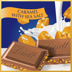 Lindt Classic Recipe caramel sea salt bar caramel pieces for texture and flavor