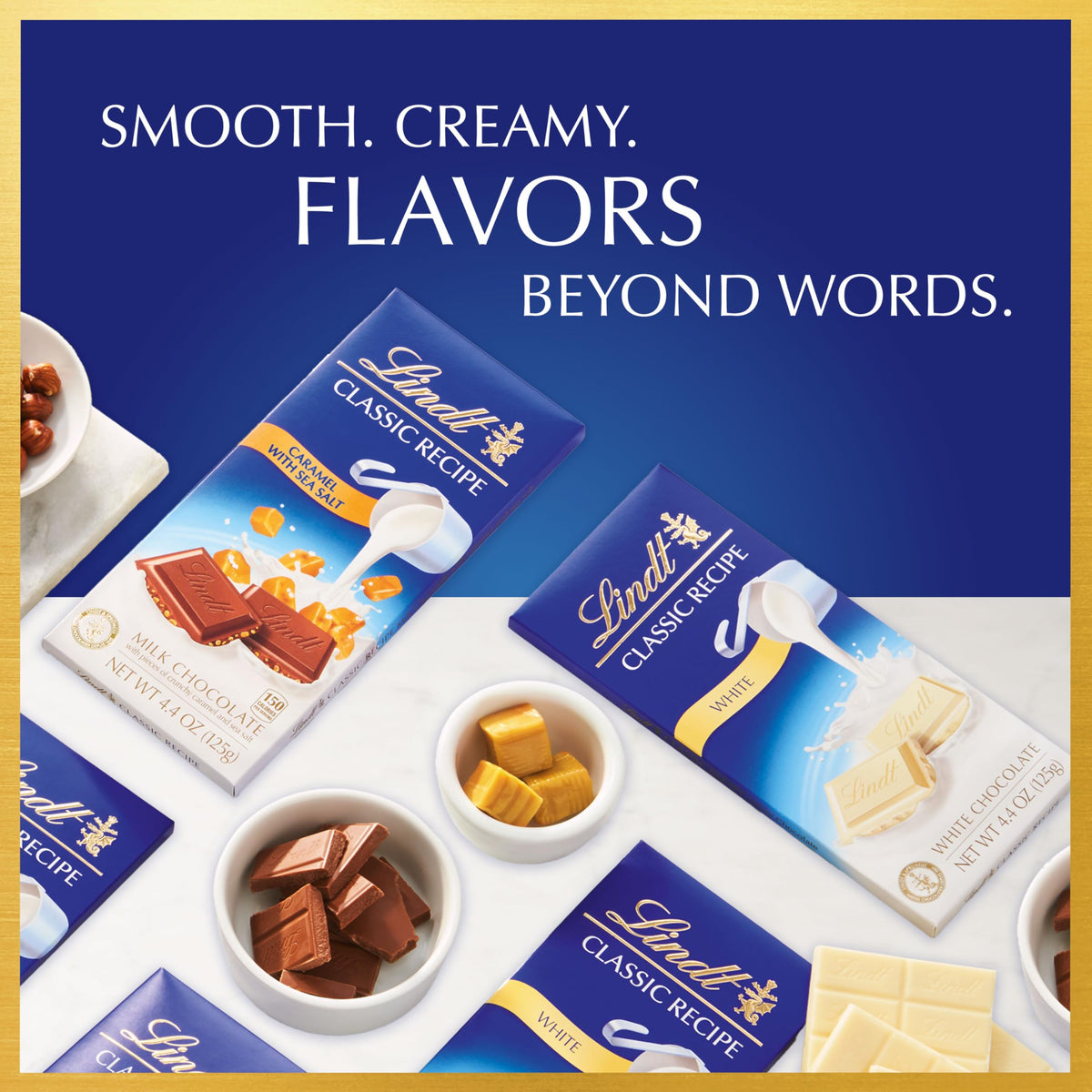 Lindt Classic Recipe caramel sea salt bar gift pack ideal for celebrations