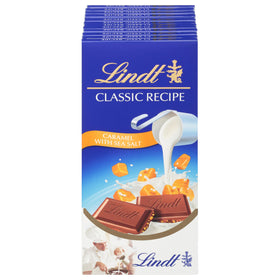 Lindt Classic Recipe caramel sea salt bar portion pack for easy sharing