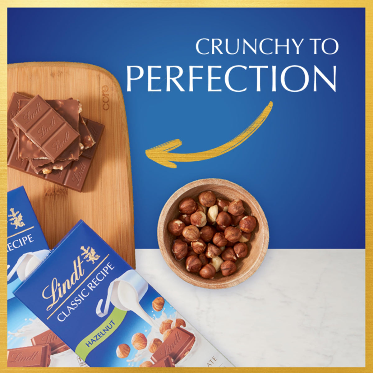 Lindt Classic Recipe bar being shared among friends