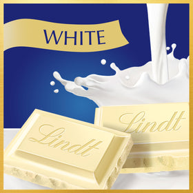 Lindt Classic Recipe White Chocolate Bar gift-ready, a refined treat for gifting.