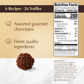 Lindt dulce de leche dark chocolate truffles display velvety caramel center