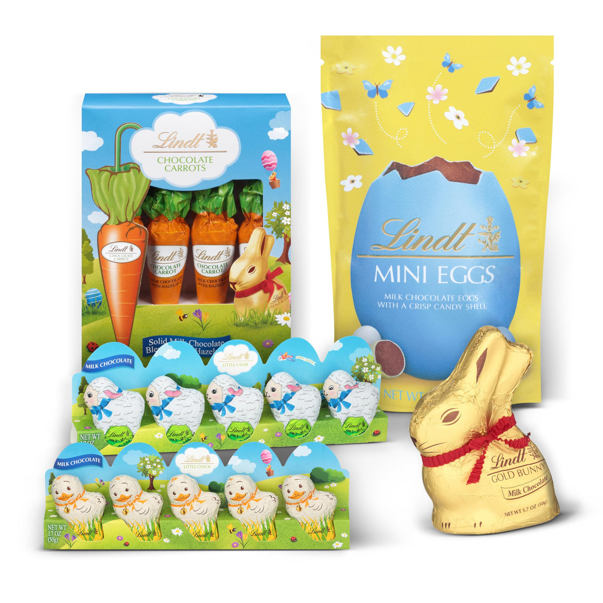 Lindt Easter basket chocolate carrots: seasonal candy for gatherings.