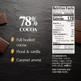 Lindt EXCELLENCE 78% bar pairing with cabernet for a refined pairing.