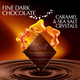 Lindt EXCELLENCE dark chocolate squares with caramel flecks