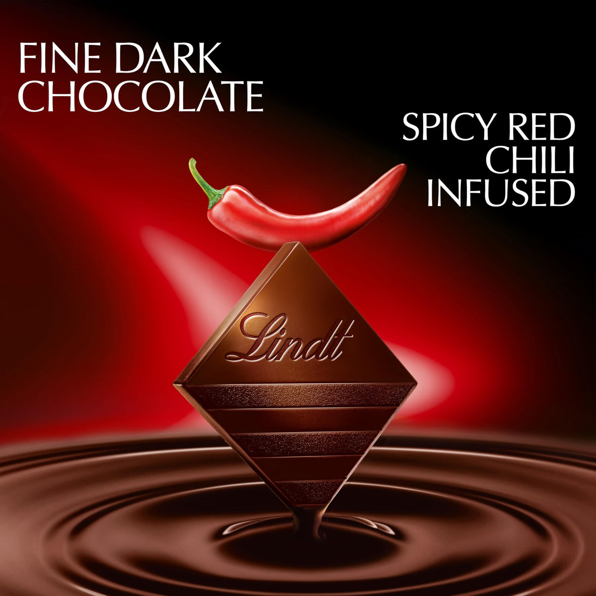 Lindt EXCELLENCE Chili ingredients emphasize quality cacao and chili notes.