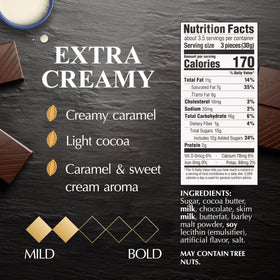 Lindt EXCELLENCE bar snap shows clean break