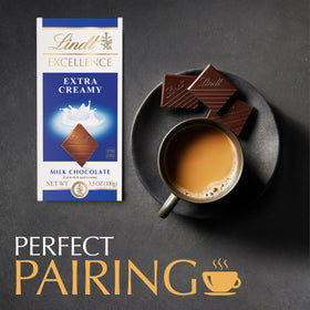 Lindt EXCELLENCE squares show silky texture for easy tasting