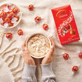 Lindt LINDOR 70% kosher-certified chocolate label signals quality ingredients