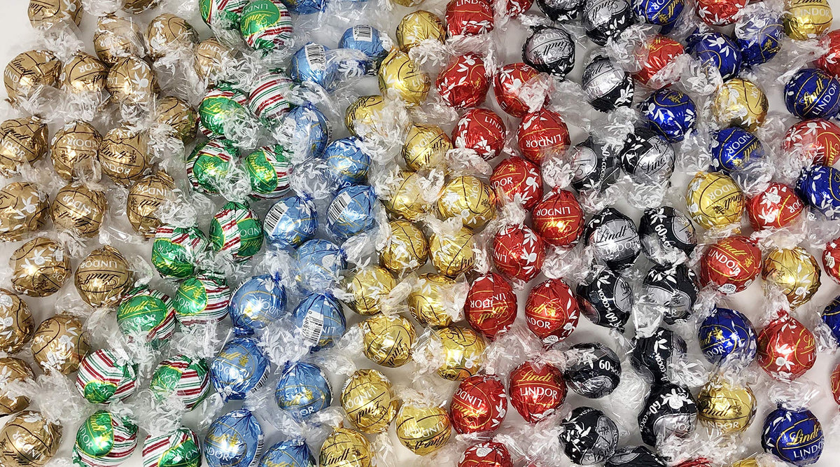 Lindt Lindor assorted truffles in a glossy box, ideal for gifting and celebrations