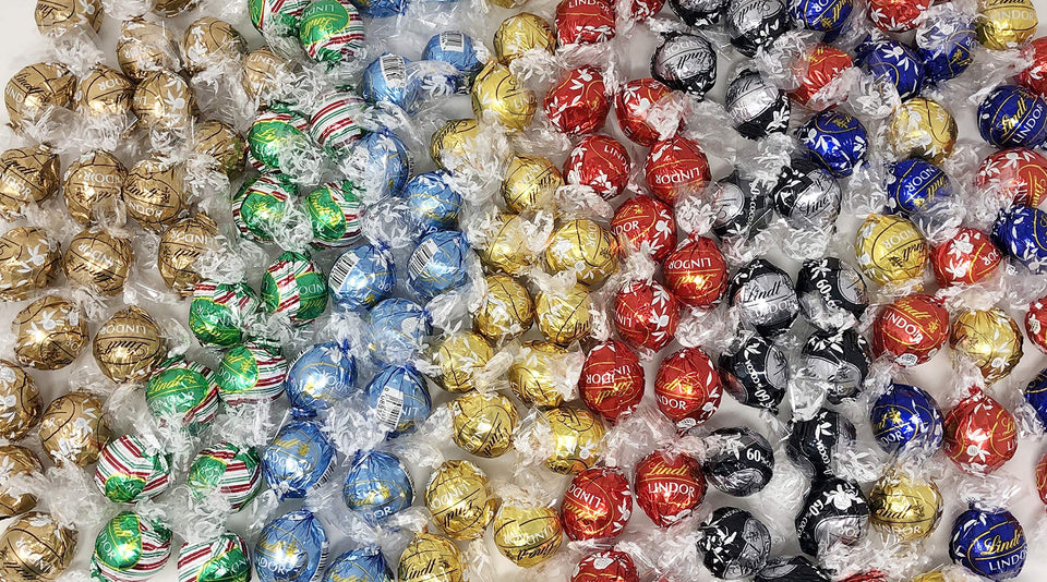 Lindt Lindor assorted truffles in a glossy box, ideal for gifting and celebrations