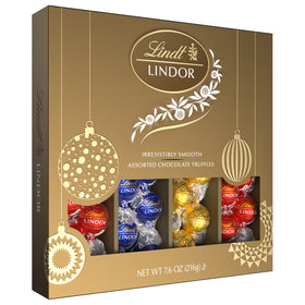 Lindt LINDOR gift box of assorted truffles ready for gifting
