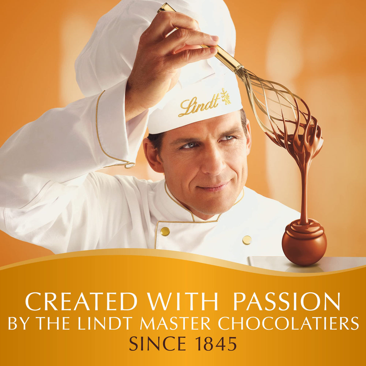 Lindt Lindor Caramel Bar milk chocolate exterior inviting melt-in-your-mouth.