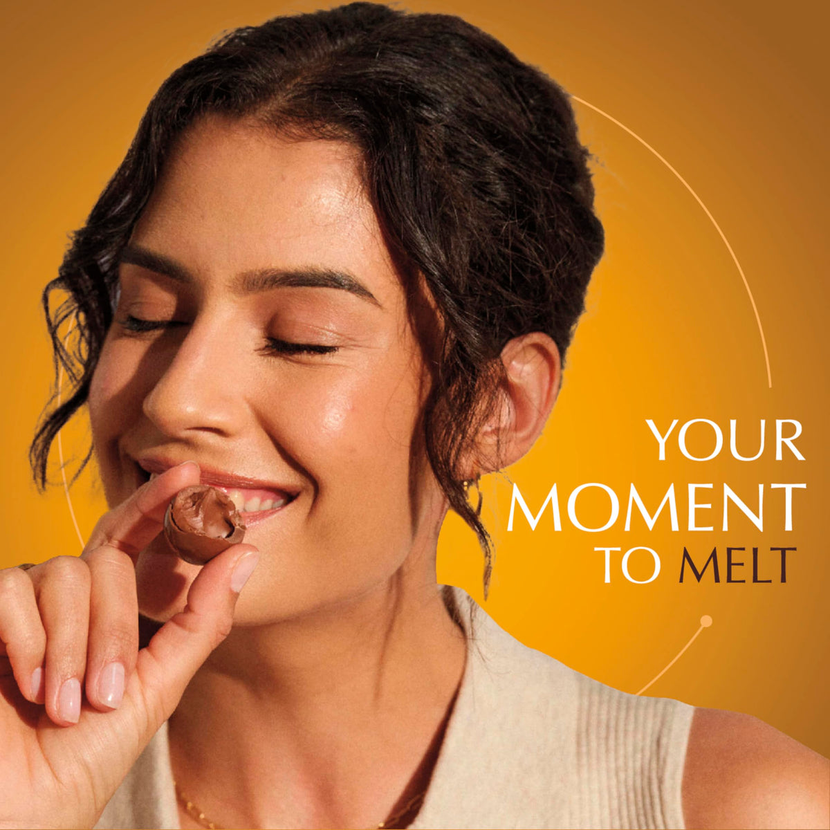 Gift-ready packaging for Lindt LINDOR caramel truffles.