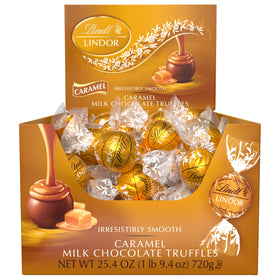 Kosher-certified Lindt LINDOR truffles highlighting quality.