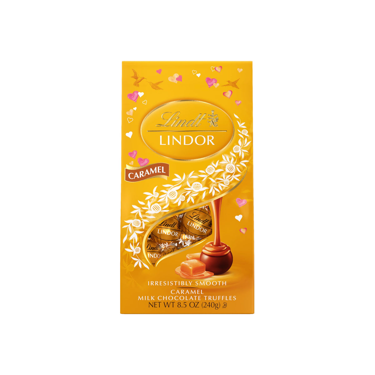 Shareable Lindt Lindor Caramel Milk Truffles as a refined candy option.