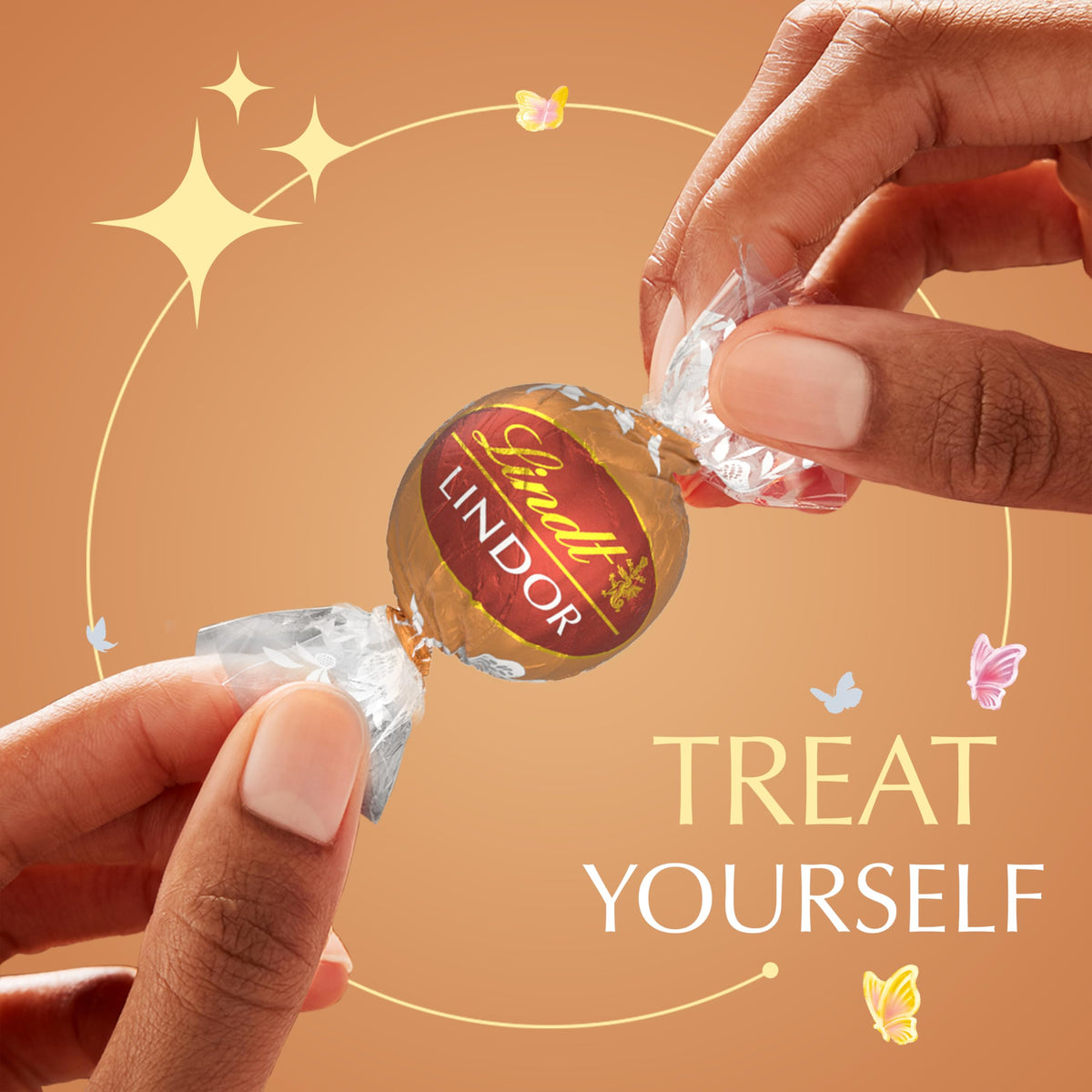 Lindt LINDOR Carrot Cake truffles arranged for sharing at gatherings or gifting.
