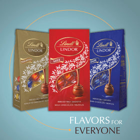 Lindt LINDOR Coconut Milk Truffles kosher-label, premium ingredients.