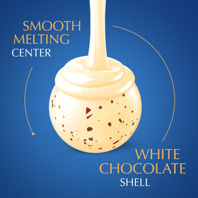 Packaging close-up of Lindt Lindor Cookies and Creme truffles